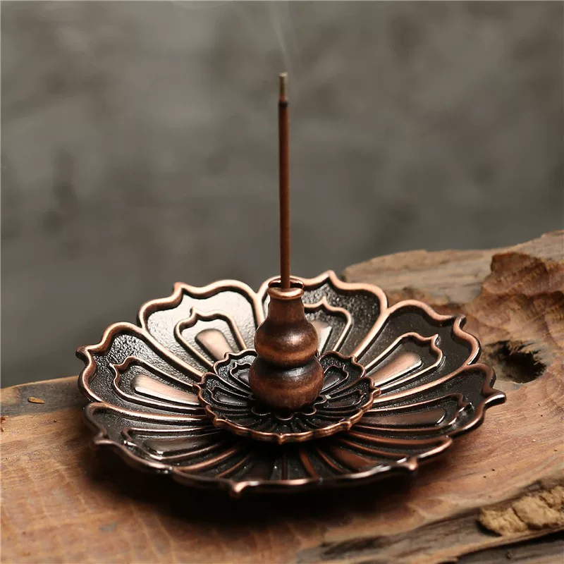 Lotus incense plate & holder