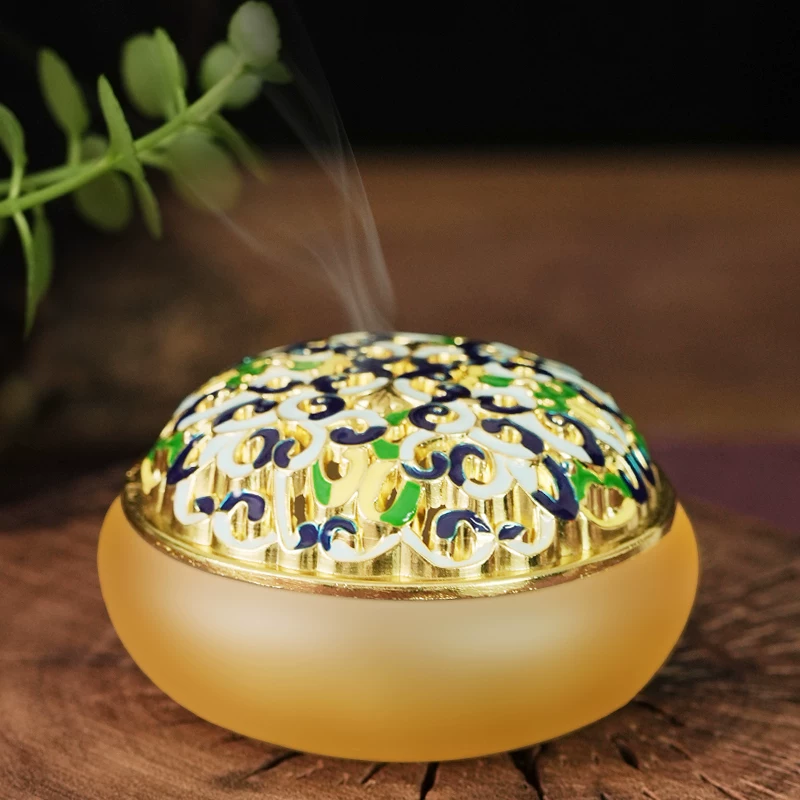 Liuli glass incense ritual burner